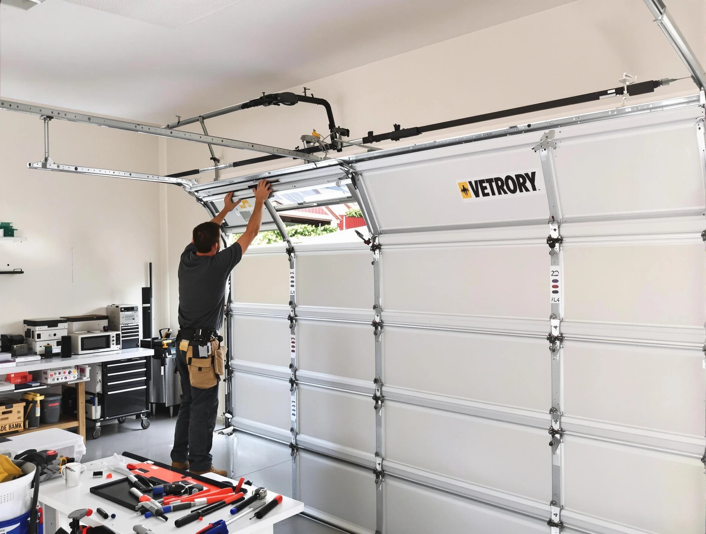 Niwot Garage Door Repair technician performing section replacement in Niwot