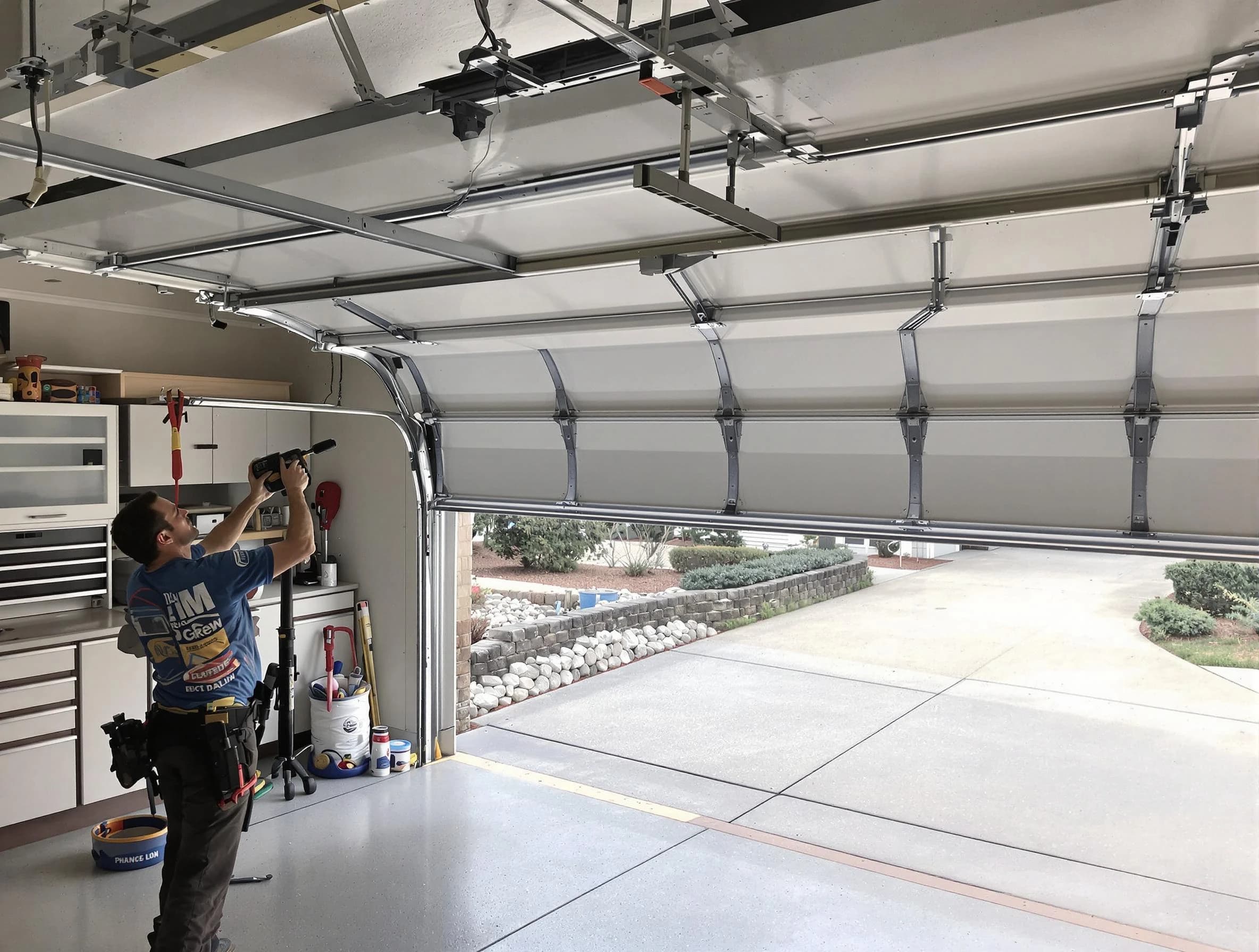 Garage door track repair service by Niwot Garage Door Repair in Niwot
