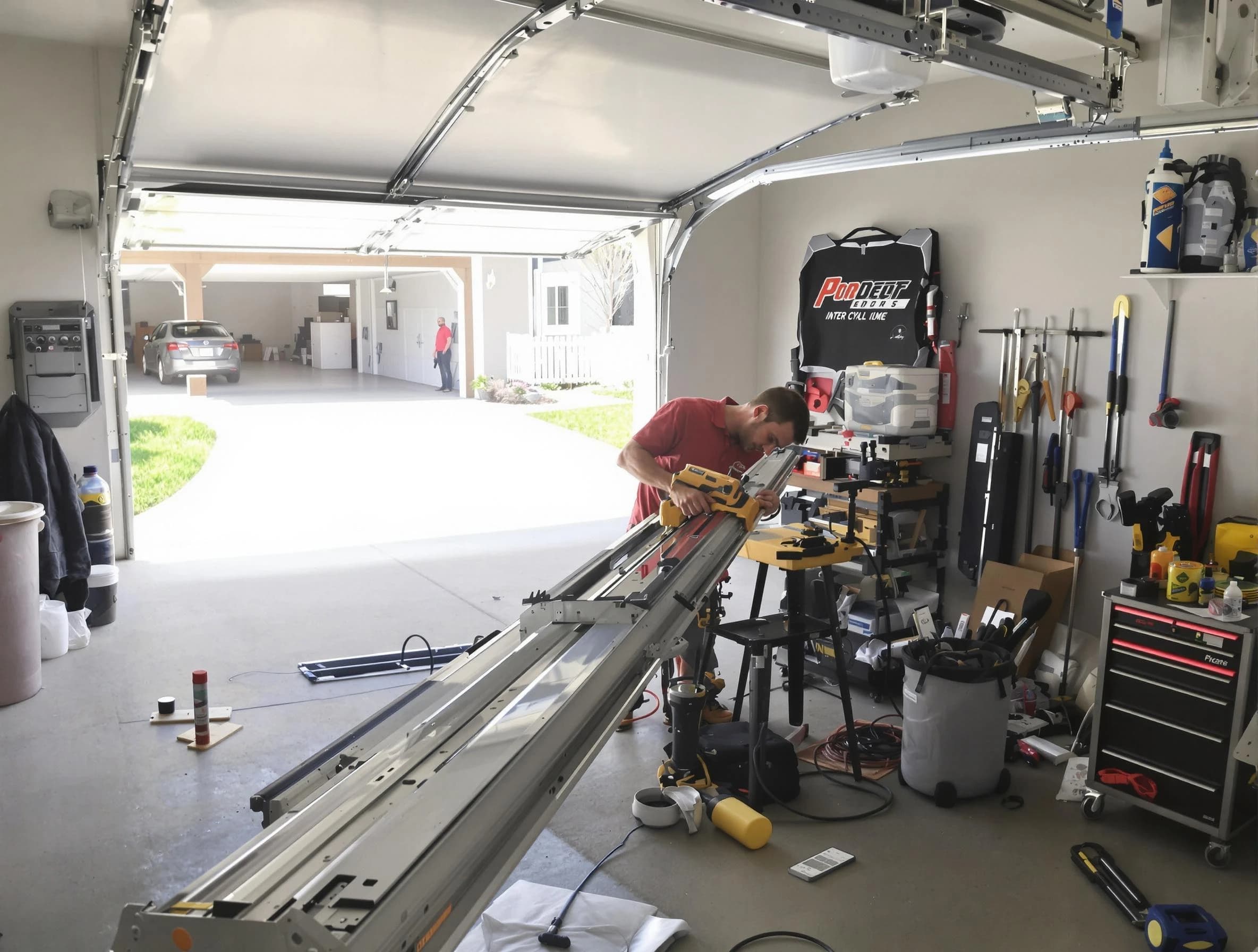 Niwot Garage Door Repair expert performing track repair in Niwot