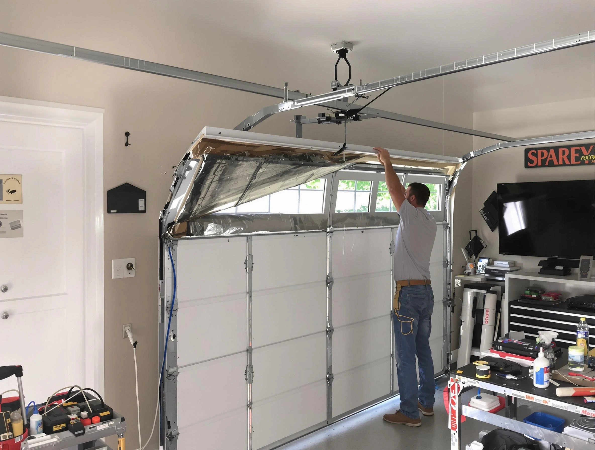 Garage door section replacement by Niwot Garage Door Repair in Niwot