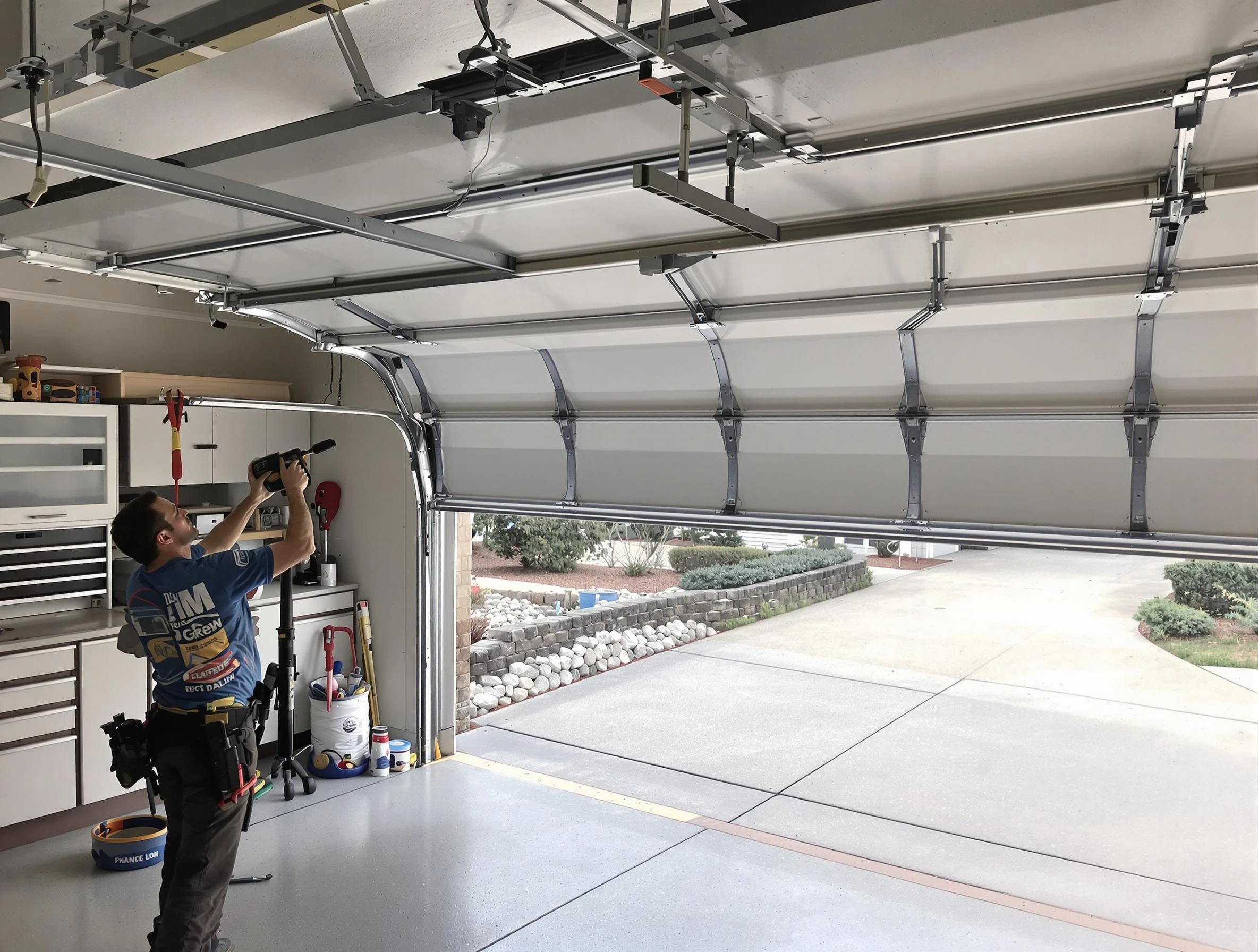 Garage door track repair service by Niwot Garage Door Repair in Niwot